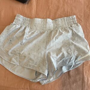 Lululemon Athletica high rise hotty hot shorts.
